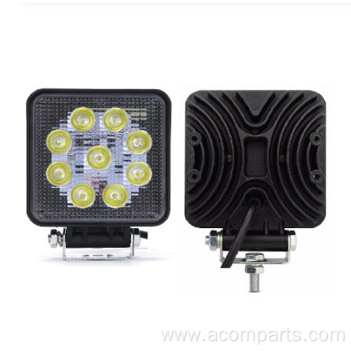 Round Square LED Work Light Bar Roof